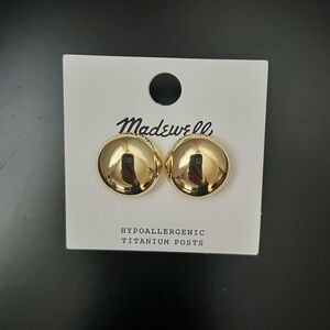 Madewell Button Stud Earrings